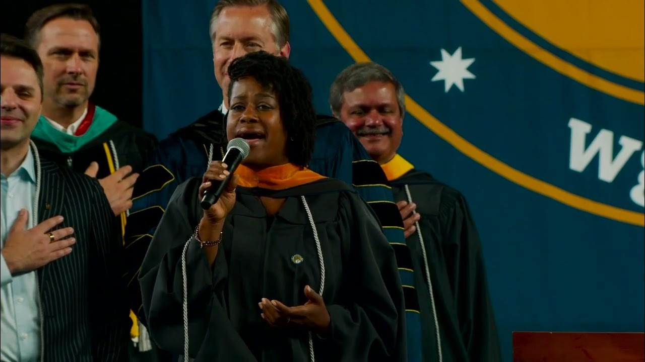 WGU 2022 Seattle Commencement National Anthem Sang by Tralena Razor