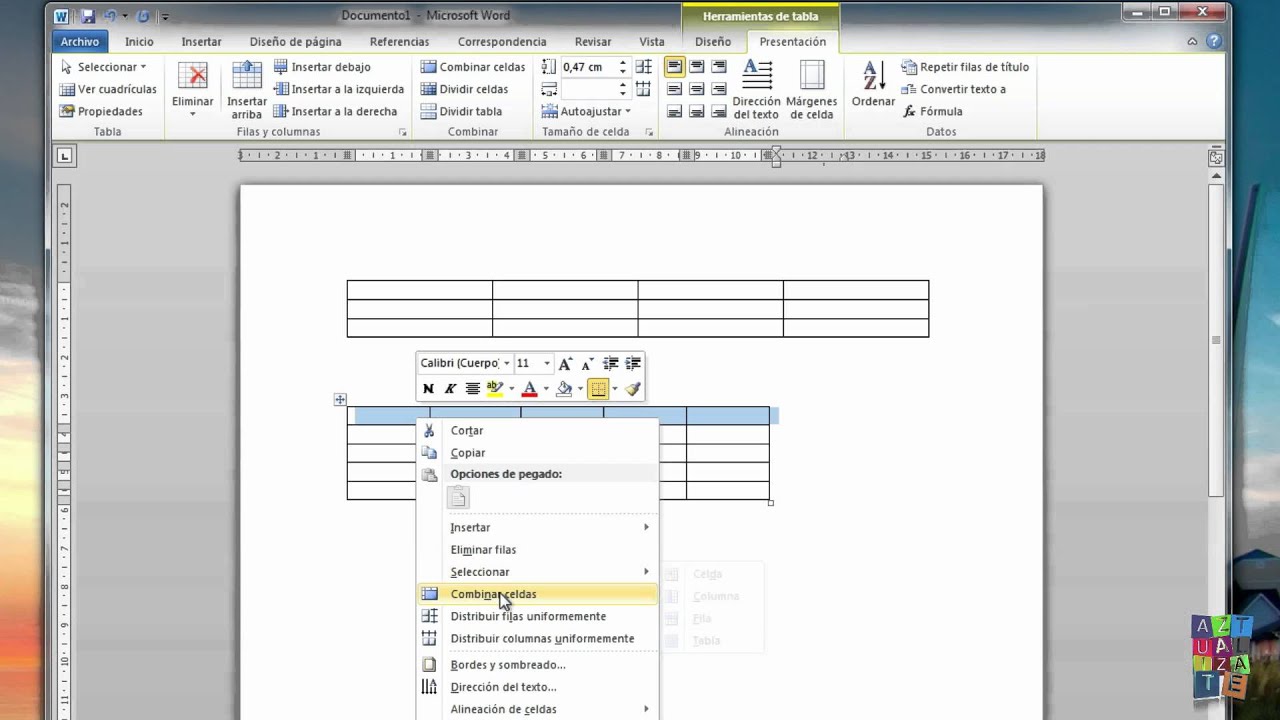 18.Word 2010: Tablas - YouTube