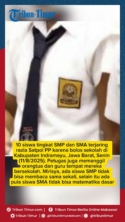 🔴 VIRAL Siswa SMP di Indramayu Terjaring Razia Satpol PP: Ternyata Tidak Bisa Membaca