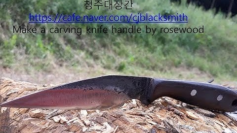 Make a carving knife handle