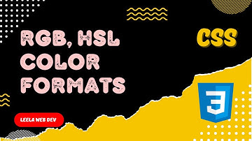 16. RGB color, HSL Color notation with Alpha option and color Keywords - CSS3