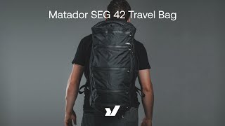 A Travel Bag With Built-In Packing Cubes For Organisation - The Matador SEG 42 Travel Bag