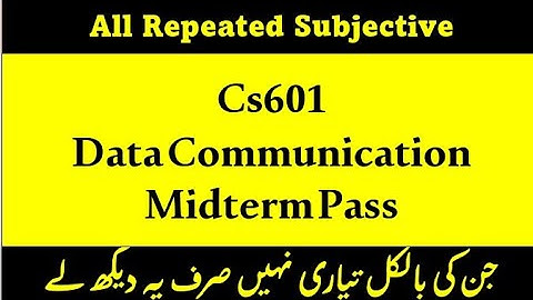 Cs601 Midterm Subjective | Cs601 midterm MCQs | cs601 midterm preparation 2022 | #cs601midterm