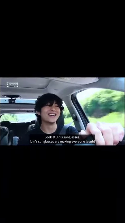 JIN and TAEHYUNG'S funny interaction while driving car in IN THE SOOP | Vjksr_cre
