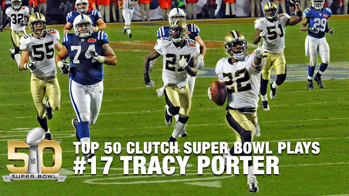 #17: Tracy Porters Game Sealing INT in Super Bowl ...