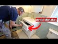 How to Install a Bathroom Vanity with Shelving | Avoiding Mistakes