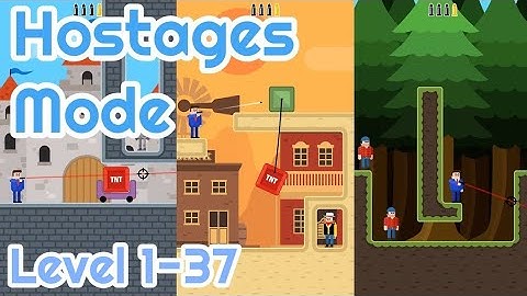 Mr.Bullet Hostages Mode  Part1Android Gameplay
