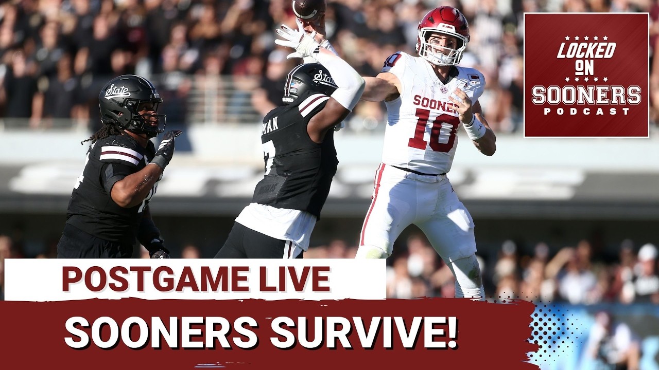 POSTGAME LIVE: Oklahoma Sooners SURVIVE Starkville Cowbells | Defeat Mississippi State 23-15