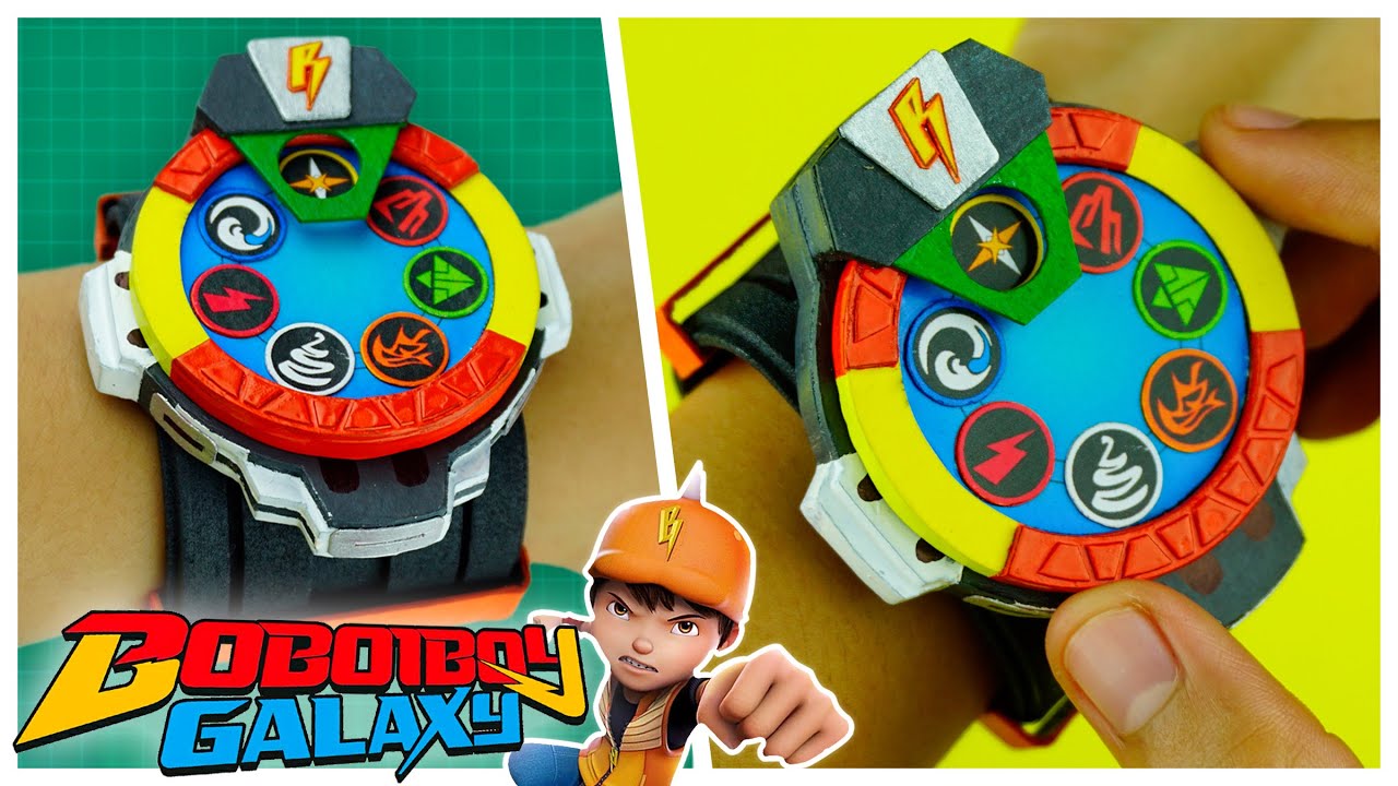 How To Make BOBOIBOY Galaxy Elemental Power Watch +Free Template | Easy