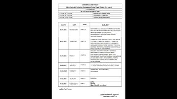 ##12th second revision exam time table ##chennai district ##shorts##way to centum