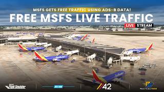 MSFS 2024 Gets FREE Real-Time Traffic | LiveTraffic FREEWARE [Live Stream] screenshot 3