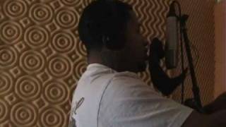 CRAKK WRITIN AND RECORDIN HIS VERSE 4 STOP LOOK LISTEN