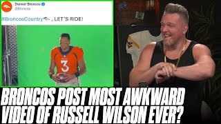 Broncos Post The Most Awkward Video Of Russell Wilson EVER | Pat McAfee Reacts