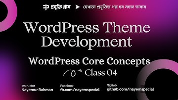 WordPress Theme Development Bangla #4 | Create Header & Footer | How to Load CSS, JS, Fonts in Theme