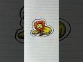 Menggambar stiker singa #drawing