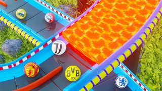 Marble Race Escape from the Lava - 16 Best Football Clubs screenshot 1