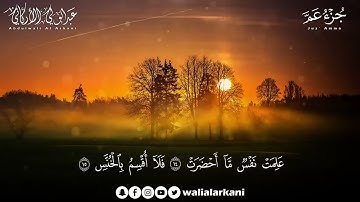 جزء عم كامل بصوت القارئ عبد الولي الاركاني بجودة عالية جدا جدا جدا😌🎧 Juz Amma #الربح_من_الانترنت #