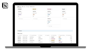 Orders Tracker | How to track orders of customers in @Notion
