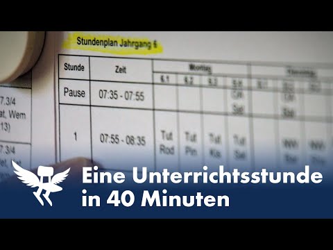 Eine Unterrichtsstunde in 40 Minuten