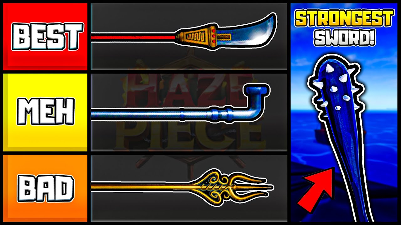 Tier List sword Haze Piece #roblox #hazepiece #hazepieceroblox #bloxfr, tier list filter