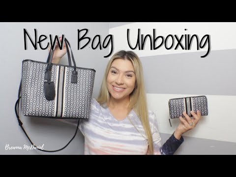 NEW BAG : Tory Burch Gemini Link Small Top Zip Tote + Tory Burch Gemini  Link Wallet Unboxing 