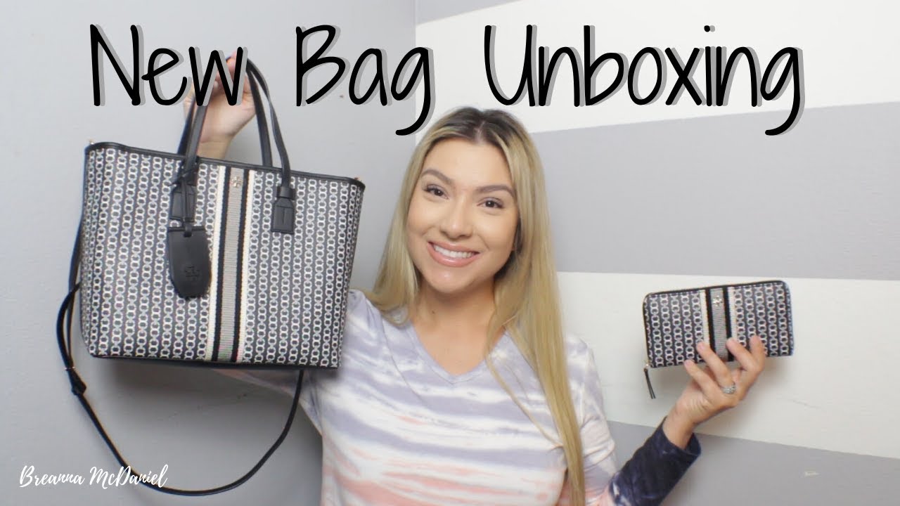 NEW BAG : Tory Burch Gemini Link Small Top Zip Tote + Tory Burch Gemini Link  Wallet Unboxing 