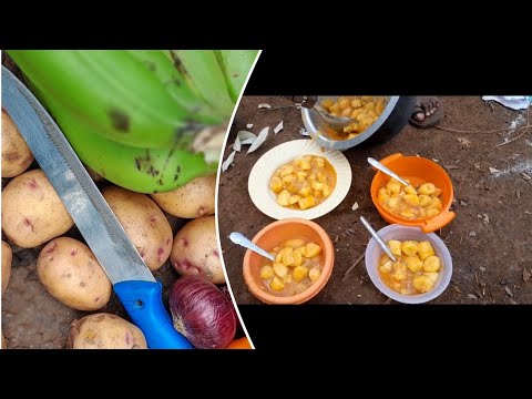 How to cook matoke||African village life