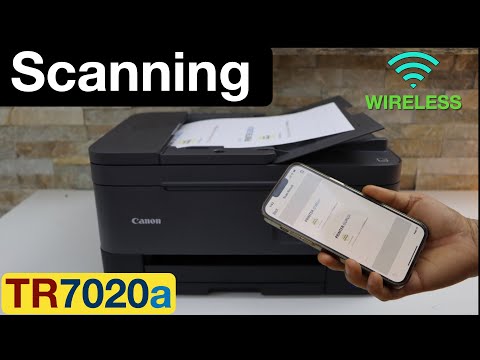 Canon Pixma TR7020a Scanning Using ADF / Scanner Bed.