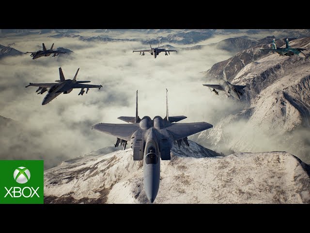 Gameplay Ace Combat 7 PS4 Xbox One e PC jogo de avião 