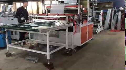 2 lines cold cutting machine bottom sealing machine plstaic bag making machine