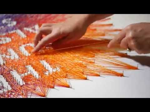 The Sun Is Also A Star Book Cover String Art | Behind The Scenes