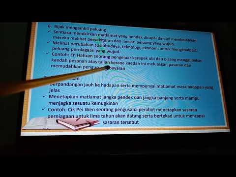 Keusahawanan-sifat/ciri usahawan yang berjaya (characteristics of a successful entrepreneur)