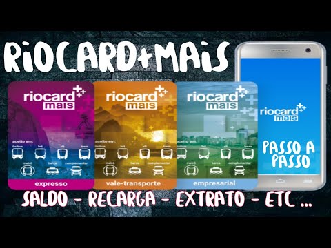 APLICATIVO DO RIOCARD +MAIS (SALDO,RECARGA,EXTRATO E ETC...)  COMO USAR???