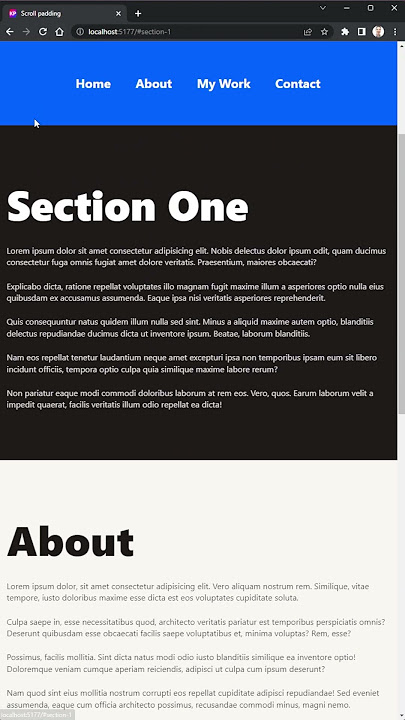 Simple single-page smooth scrolling