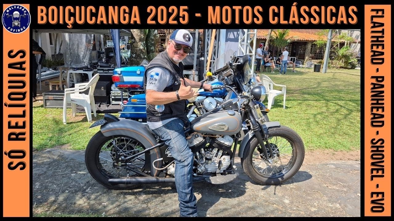 🏍 [RELÍQUIAS] Boiçucanga 2025 - MOTOS CLÁSSICAS Harley-Davidson