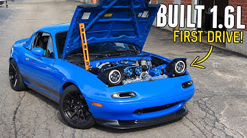 FIRST DRIVE with the New BUILT, HIGH COMPRESSION, TURBO 1.6L!