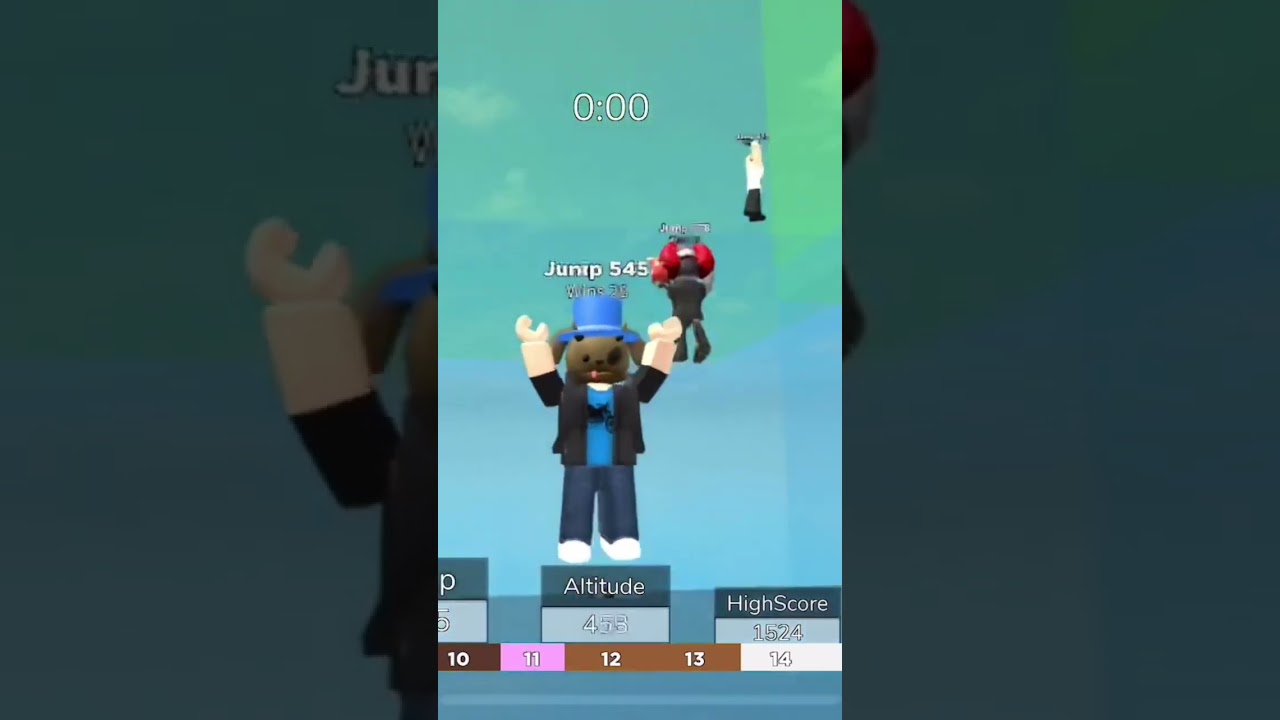 I jumped super far in victory jump