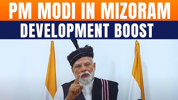 PM Modi Inaugurates Bairabi-Sairang Rail Line, Flags Off New Train Services In Mizoram | News9