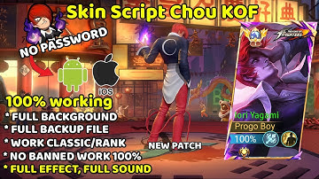 (Android & iOS)Chou KOF Iori Yagami Skin Script Full Effects | No password