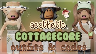 aesthetic cottagecore outfits with codes for bloxburg || roblox 
