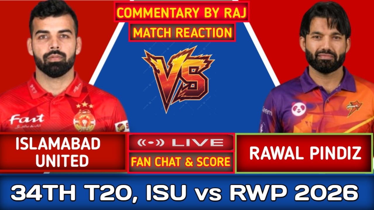 Rawal Pindiz Vs Islamabad United Commentry | Isu Vs Rwp | RWP Vs ISU ...