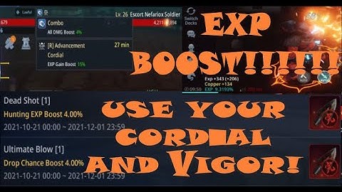 MIR4 EXP BOOST ADVICE [VIGOR/CORDIAL]. PAANO PALEVEL UP NG MABILIS? MIR4 PLAY TO EARN.