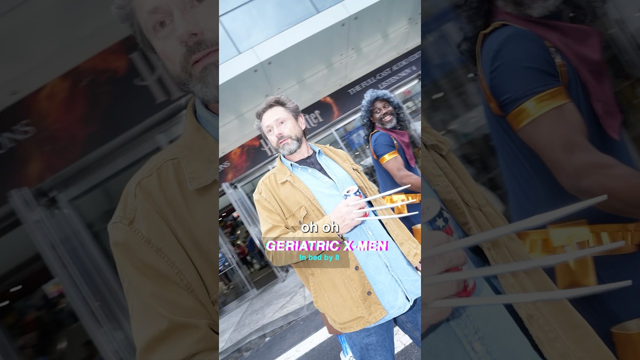 Fake Paparazzi Catches him off guard 