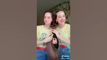 جديد تيك توك لانا ولين محمد الاثنين في شعر واحد 