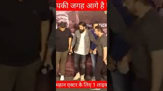 Rocking Star Yash And Sanjay Dutt With Srinidhi Shetty On The Stage