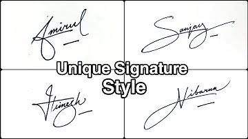 Unique signature style ||  How to create beautiful signature 🔥 | Anup calligraphy |