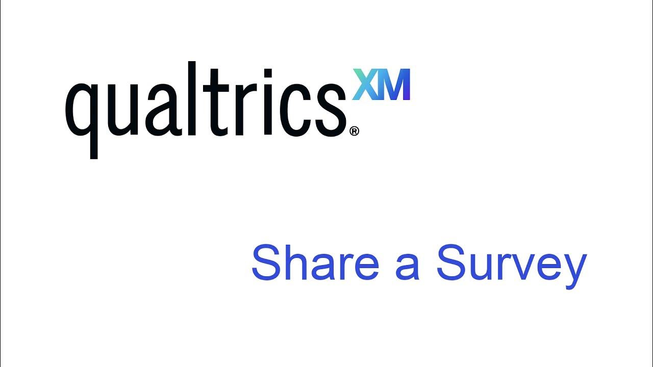 Qualtrics Share a Survey - YouTube