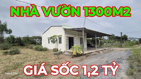 NHÀ VƯỜN CẤP 4 NÔNG THÔN 1300M2 - SỔ HỒNG RIÊNG - CÂY ĂN TRÁI - AO CÁ - ĐƯỜNG XE ÔTÔ TỚI NHÀ 
