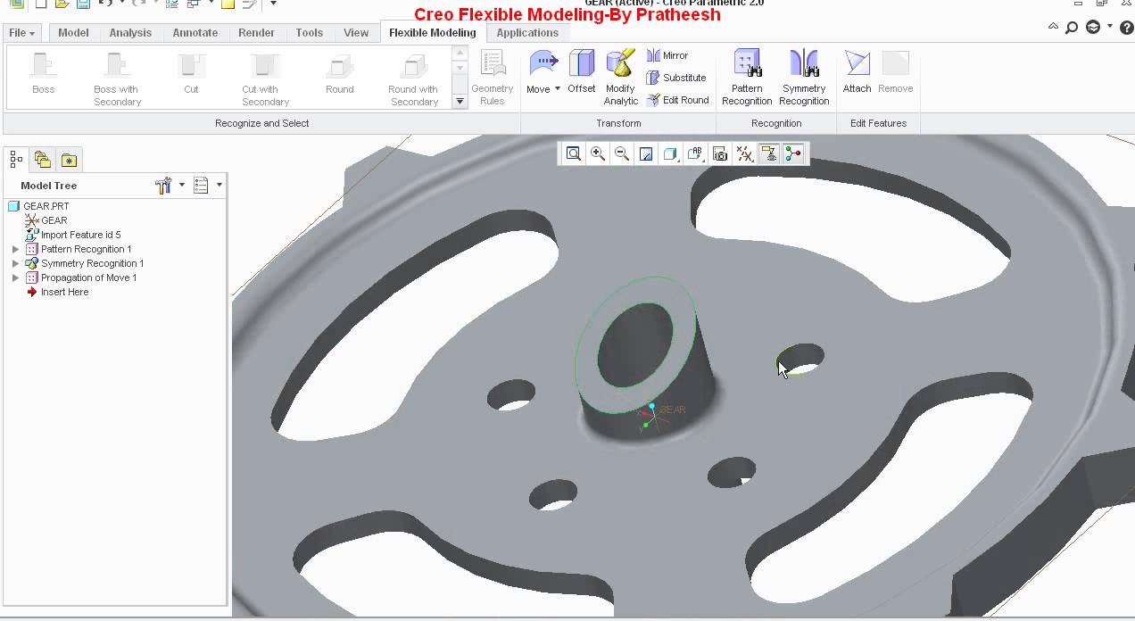 Creo Flexible Modeling Demo YouTube
