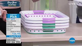 StoreSmith 2pack Collapsible Laundry Baskets